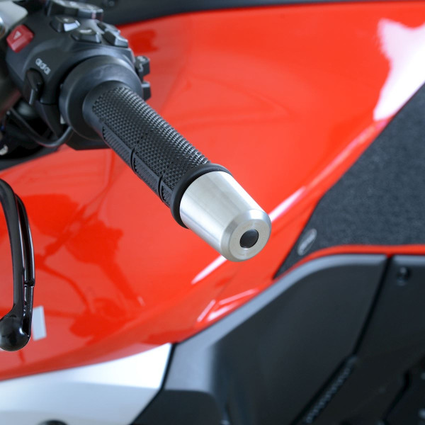 R&G R&G Stainless Steel Bar Ends for the Ducati Streetfighter V4 (S) '20-, Multistrada V4(S) '21-, Ducati Streetfighter V2 '22- & Husqvarna Norden 901 '22-